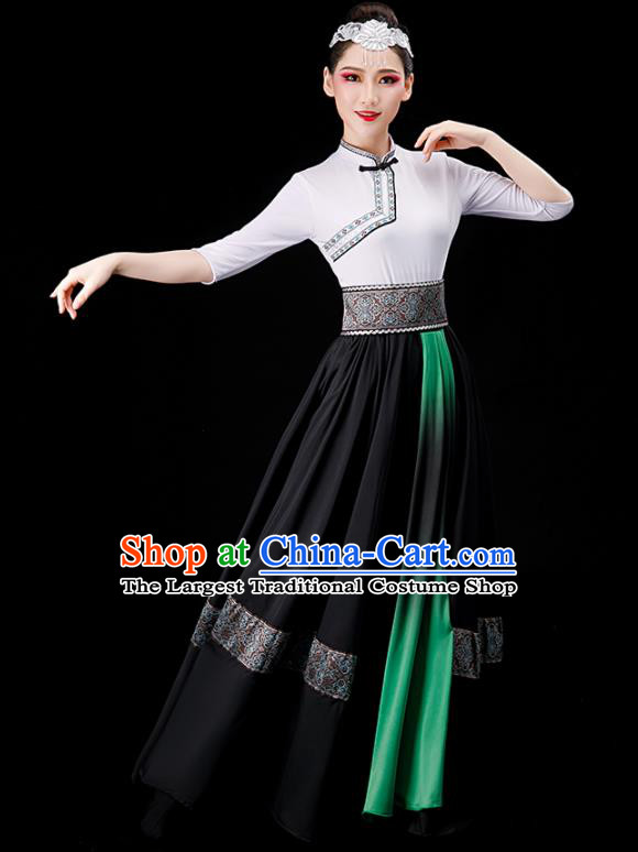 Chinese Stage Performance Dress Mongolian Dance Costume Ethnic Dance Clothing