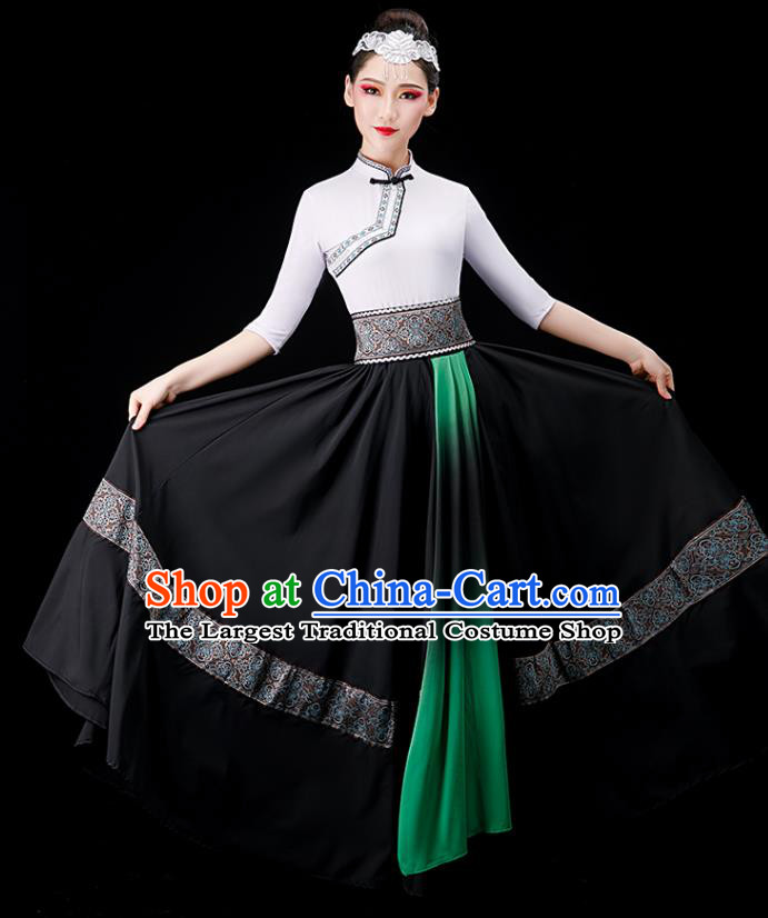 Chinese Stage Performance Dress Mongolian Dance Costume Ethnic Dance Clothing