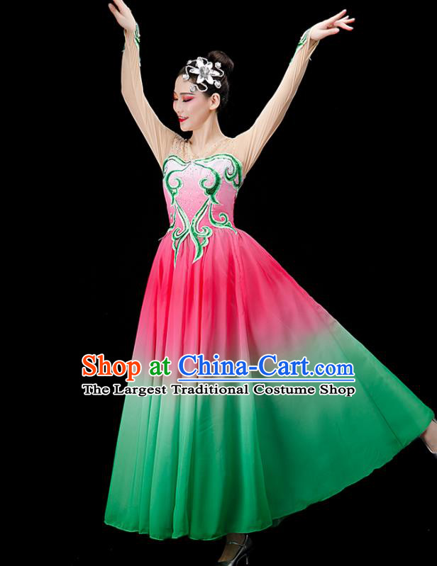 Chinese Lotus Dance Clothing Stage Performance Dress Classical Dance Costume