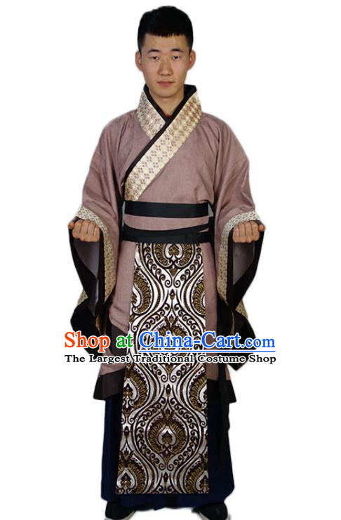 Chinese Ancient Scholar Clothing Han Dynasty Emperor Garment Costumes Traditional Official Robe