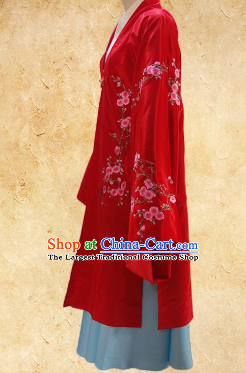 Chinese Ancient Noble Woman Garment Costumes Traditional Beijing Opera Red Outfit Peking Opera Hua Tan Clothing