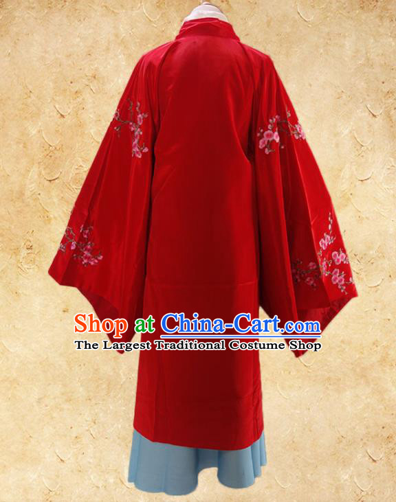 Chinese Ancient Noble Woman Garment Costumes Traditional Beijing Opera Red Outfit Peking Opera Hua Tan Clothing