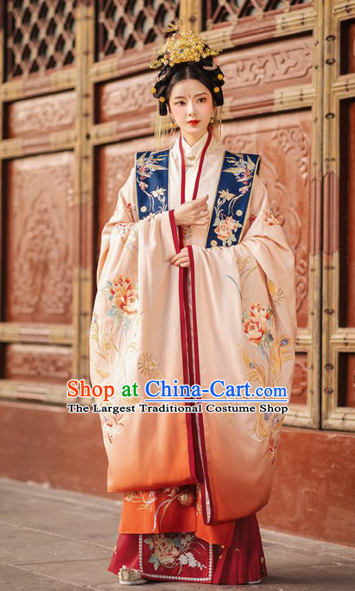 Chinese Ancient Empress Hanfu Dress Ming Dynasty Bride Garment Costumes Traditional Wedding Clothing