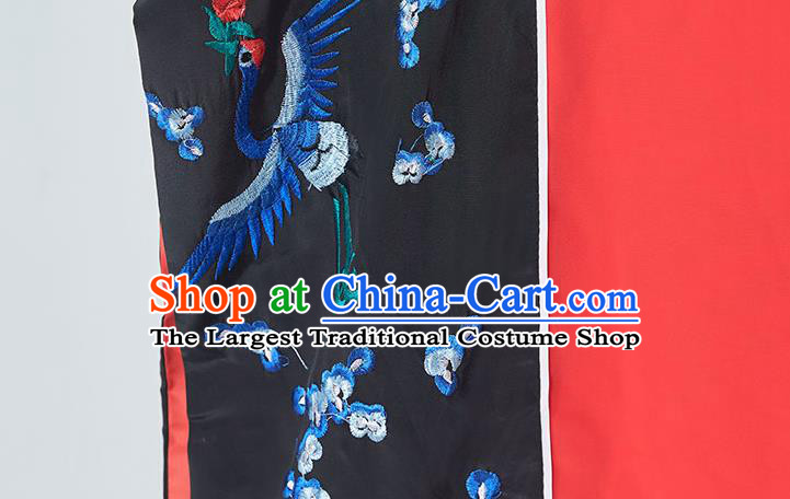 Chinese Taoist Master Costume Traditional Embroidered Red Priest Frock Taoism Ritual Robe San Qing Garment