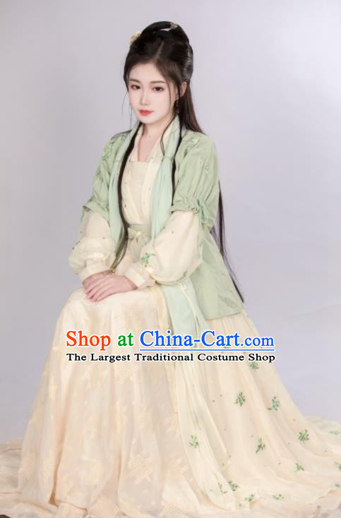 Chinese Traditional Young Lady Garment Costumes Ancient Female Swordsman Dress Clothing