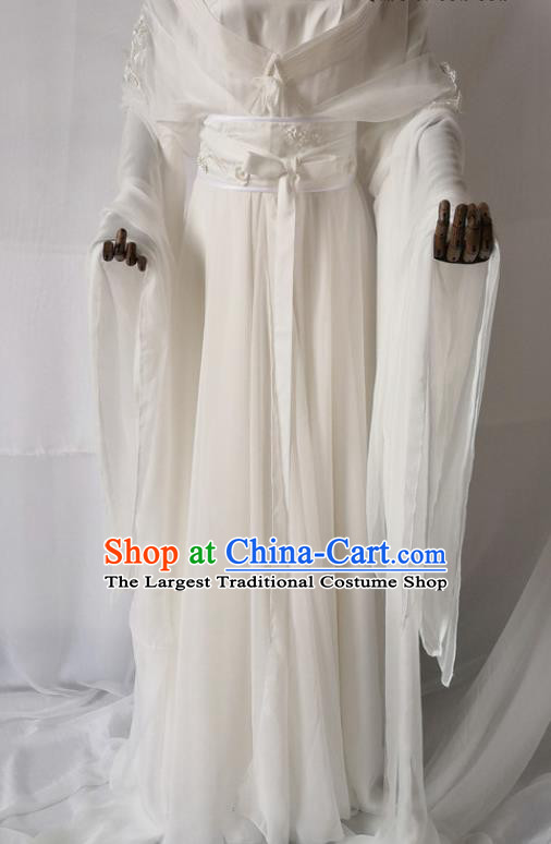 China Ancient Fairy White Dress Clothing Film A Chinese Ghost Story Nie Xiap Qian Garment Costumes