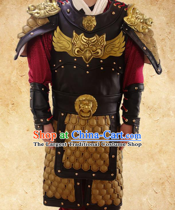 Chinese Traditional Armor Clothing Ancient Warrior Costumes Three Kingdoms Period Zhao Yun Garments