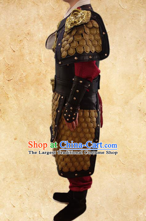 Chinese Traditional Armor Clothing Ancient Warrior Costumes Three Kingdoms Period Zhao Yun Garments