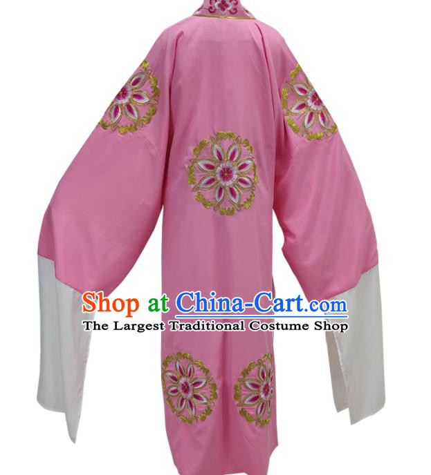 Chinese Ancient Woman Pink Cape Shaoxing Opera Meng Lijun Clothing Peking Opera Actress Garment Costume