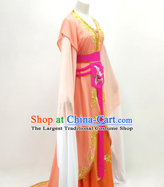 Chinese Huangmei Opera Diva Clothing Ancient Princess Costume Beijing Opera Hua Tan Embroidered Dress