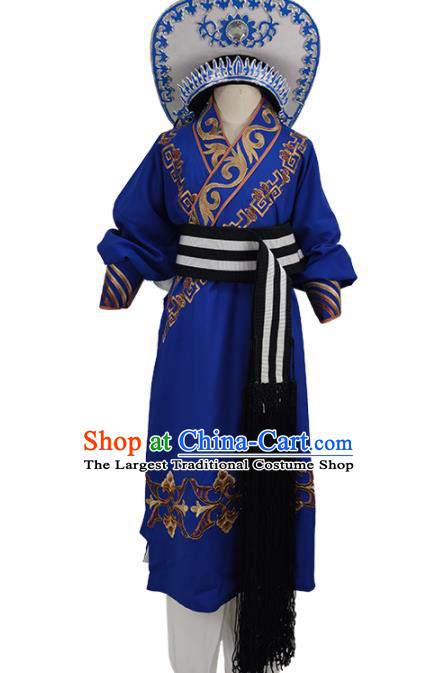 Chinese Ancient Swordsman Outfit Shaoxing Opera Lin Chong Clothing Peking Opera Wusheng Garment Costume