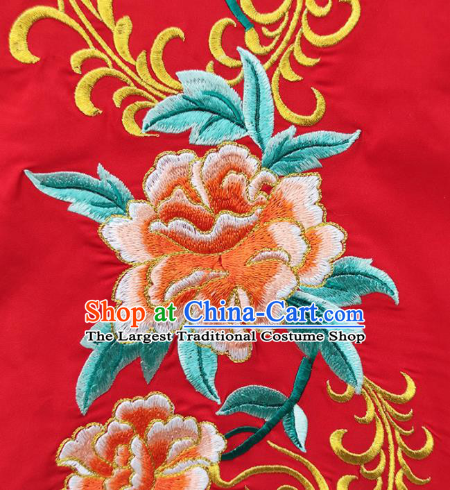 Chinese Peking Opera Hua Tan Garment Costume Ancient Empress Red Dress Shaoxing Opera Princess Clothing