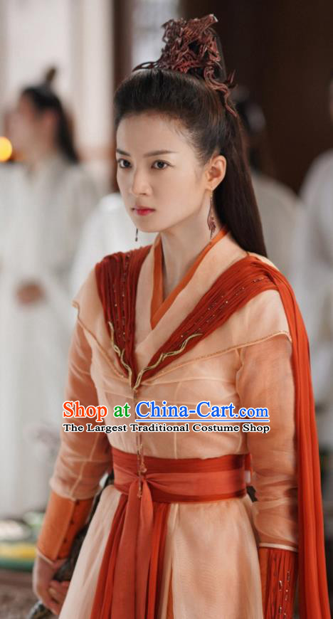 Chinese TV Series Ancient Love Poetry Feng Ran Dress Apparels Ancient Phoenix Fairy Garment Costume Swordswoman Clothing
