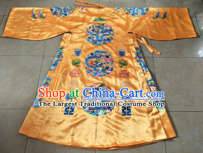 Top Chinese Ming Dynasty Emperor Garment Costumes Ancient Monarch Embroidered Imperial Robe