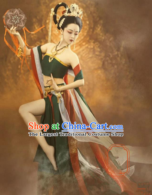 Chinese Dunhuang Flying Apsaras Dance Clothing Ancient Goddess Dress Costume