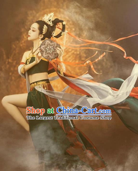 Chinese Dunhuang Flying Apsaras Dance Clothing Ancient Goddess Dress Costume