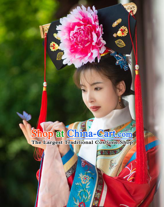 Chinese Traditional TV Series Dress Ancient Palace Infanta Garment Costumes Qing Dynasty Princess Clothing