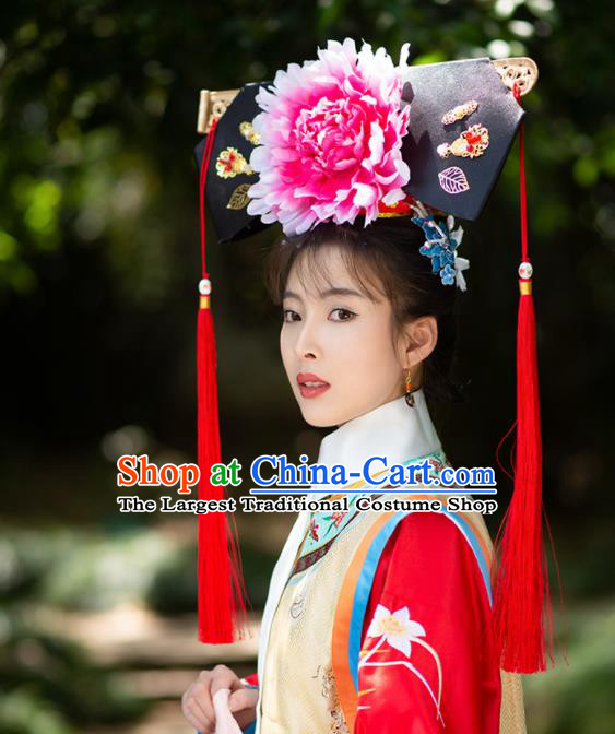 Chinese Traditional TV Series Dress Ancient Palace Infanta Garment Costumes Qing Dynasty Princess Clothing