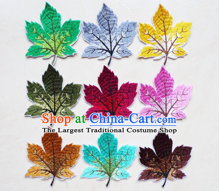 Top Embroidered Maple Leaf Patch Garment Accessories