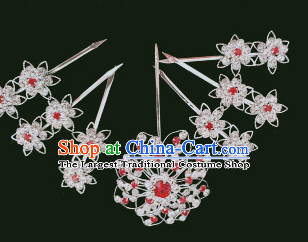 Chinese Traditional Beijing Opera Hua Tan Hairpins Peking Opera Actress Hair Jewelries Ancient Princess Headpieces