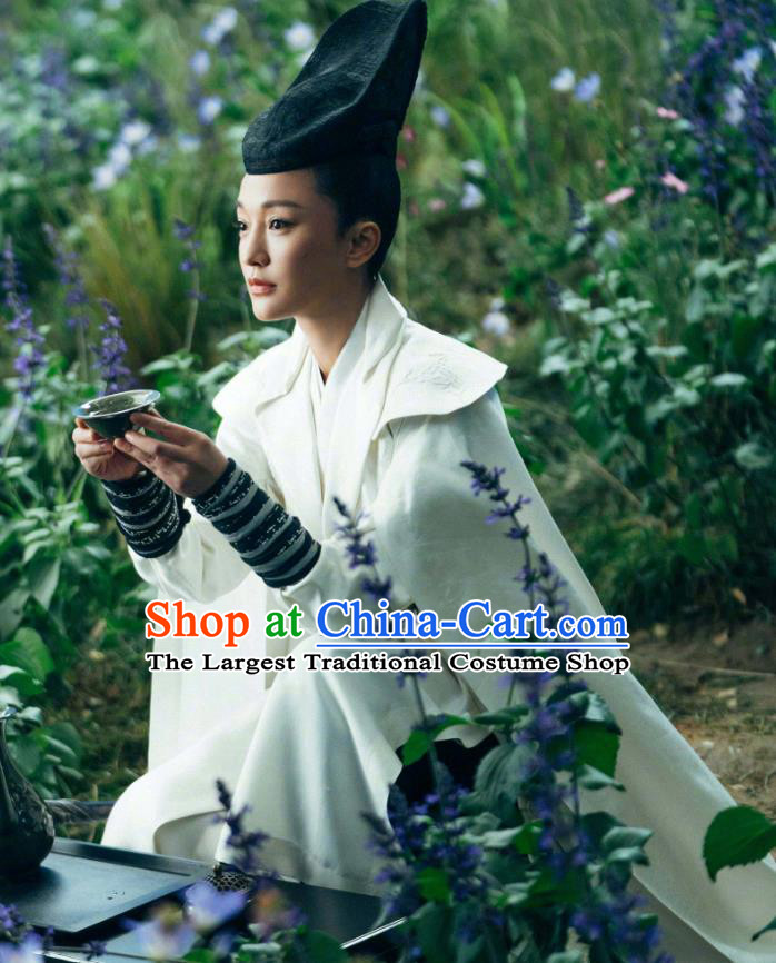 Chinese Ancient Goddess Dress Clothing Film The Yinyang Master Swordswoman Bai Ni Costume
