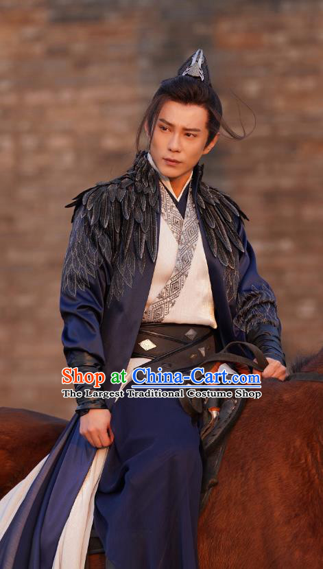 Chinese Wu Xia TV Series Heros Di Fei Jing Costume Ancient Swordsman Clothing Traditional Warrior Garments