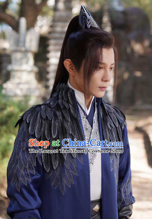 Chinese Wu Xia TV Series Heros Di Fei Jing Costume Ancient Swordsman Clothing Traditional Warrior Garments