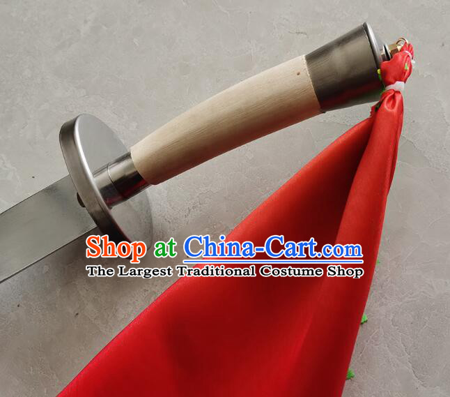 Top Handmade Wushu Blade Tai Chi Broadsword Performance Chinese Stainless Steel Blade