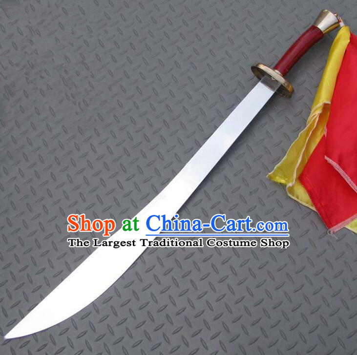 Chinese Stainless Steel Blade Top Handmade Wushu Blade Tai Chi Performance Broadsword