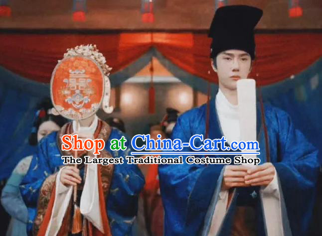 Chinese Tang Dynasty Costumes Ancient Bride and Groom Garments Feng Qi Luo Yang Wedding Clothing for Women for Men