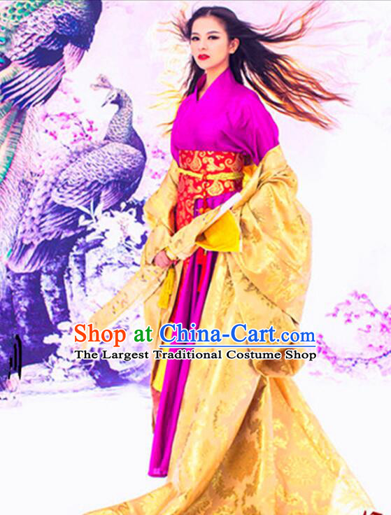 Chinese Game Swordman Online Dongfang Bu Bai Costume Ancient Kung Fu Master Dress Ancient Hero Clothing and Headpiece Complete Set