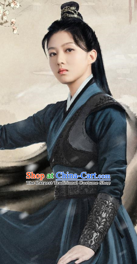 Chinese Ancient Swordswoman Clothing Traditional Female Guard Garments One and Only TV Series Feng Qiao Costume