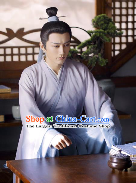 Chinese Ancient Scholar Clothing Traditional Wuxia Disciple Garments TV Series Love and Redemption Swordsman Costume