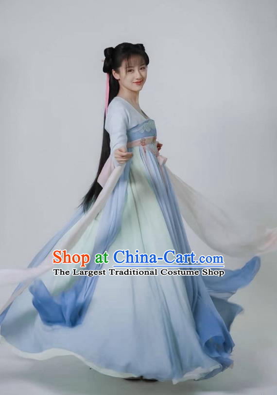 Chinese TV Series Love and Redemption Swordswoman Chu Xuan Ji Costume Ancient Fairy Clothing Traditional Wuxia Heroine Garments