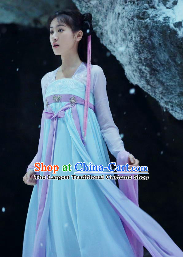 Chinese TV Series Love and Redemption Swordswoman Chu Xuan Ji Costume Ancient Fairy Clothing Traditional Wuxia Heroine Garments