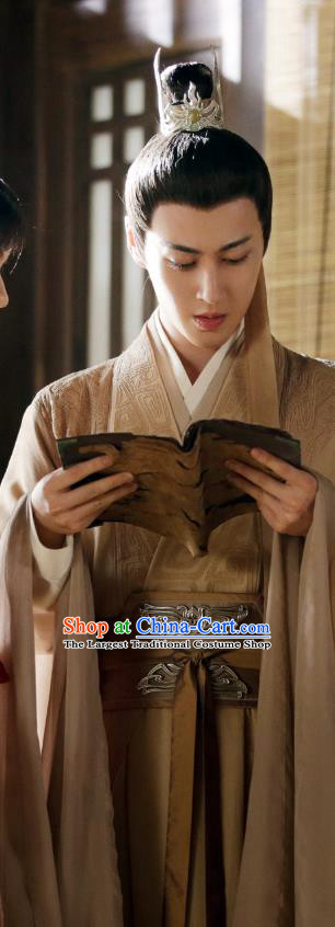 Chinese Love and Redemption King Apparels Ancient Swordsman Clothing Wuxia TV Series Young Childe Garment Costumes