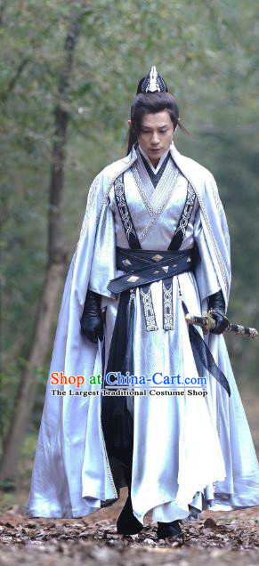 Chinese Ancient Martial Arts Master Costume Wuxia TV Series Heroes Di Feijing Clothing Traditional Swordswoman Garments