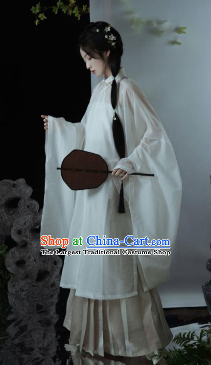 Chinese Ancient Royal Princess Clothing Traditional Green Hanfu Dresses Ming Dynasty Young Lady Costumes