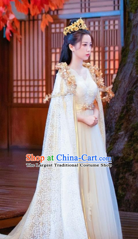 Chinese Ancient Flower Fairy Costumes Goddess Clothing Love Between Fairy and Devil Xiao Lan Hua Dress Garments