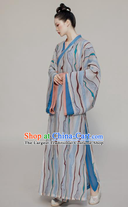 Chinese Traditional Garment Costumes Ancient Young Lady Clothing Han Dynasty Civilian Woman Hanfu Dress