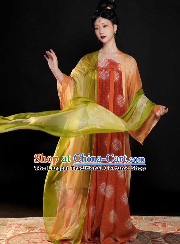 Chinese Ancient Palace Beauty Clothing Traditional Hanfu Ru Dresses Tang Dynasty Royal Princess Garment Costumes