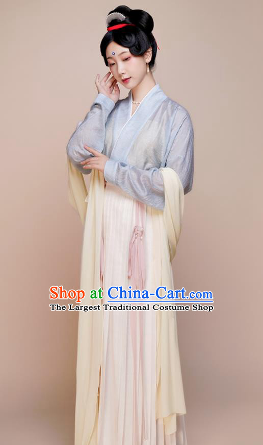 Chinese Ancient Palace Beauty Clothing Song Dynasty Noble Woman Garment Costumes Traditional Hanfu Dress