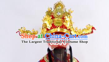 Top Chinese Cai Shen Money God Hat New Year God of Wealth Headdress for Men