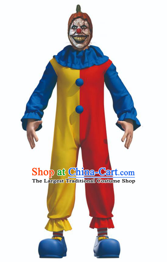 Clown Halloween Fancy Ball Costume Cosplay Joker Outfit