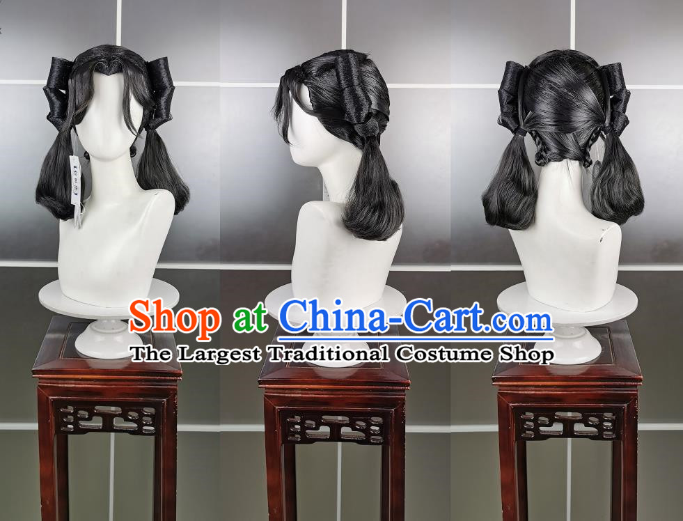 Five Poison Loli Chengji Poison Lolita Wig Headdress Jianwang 3 Jian San Cosplay Headwear Styling Hair