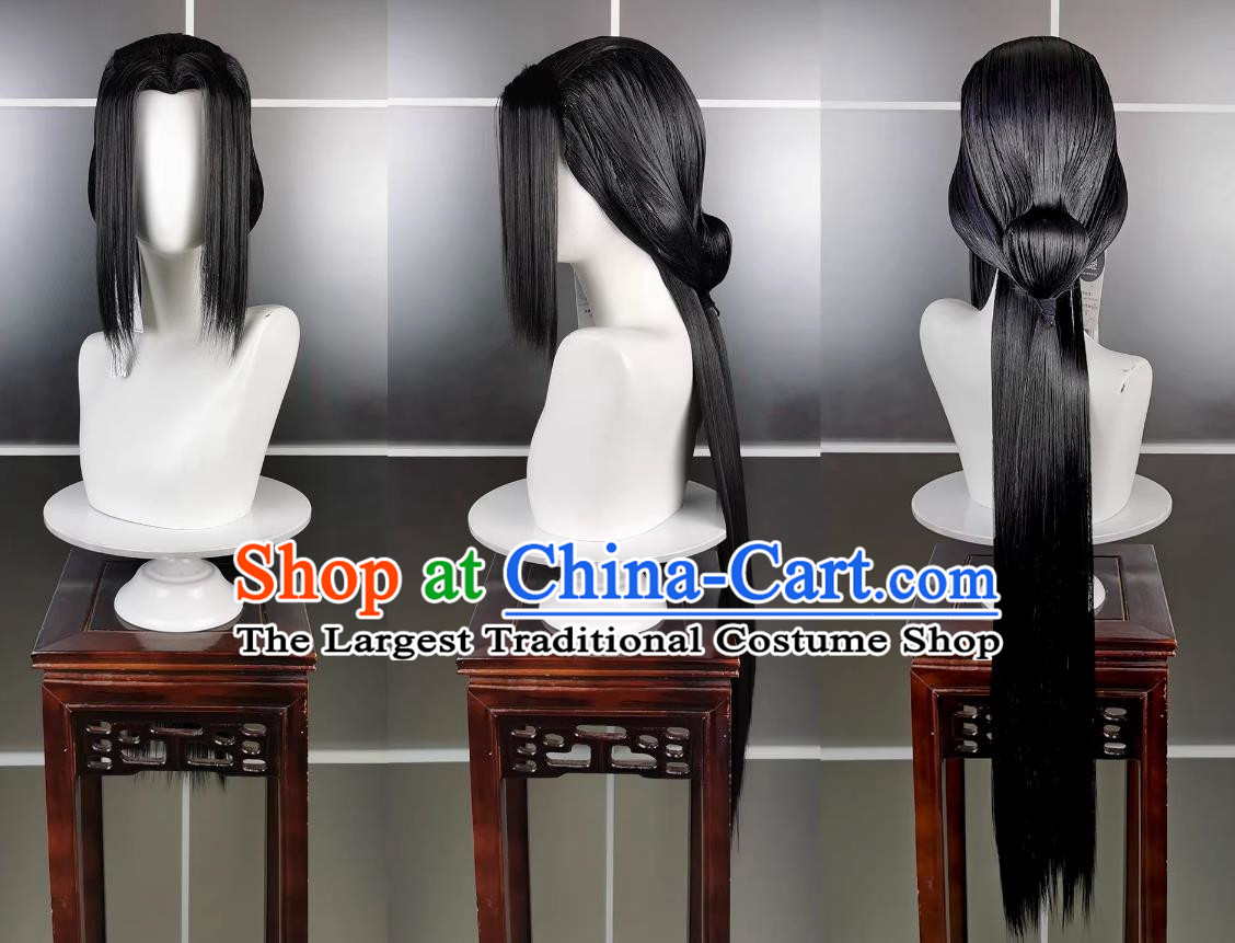 Wanhua Chengnu Confucian Huajie Wig and Headdress Jianwang 3 Jiansan Cosplay Headpiece