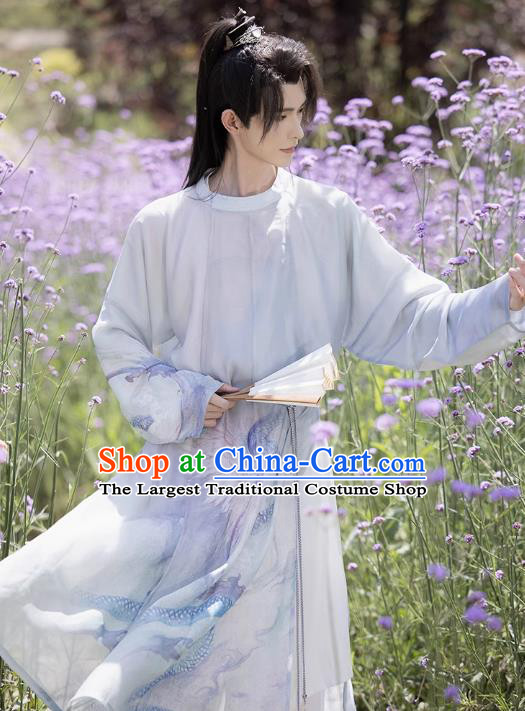 China Ancient Swordsman Hanfu Tang Dynasty Young Hero Historical Costumes Complete Set