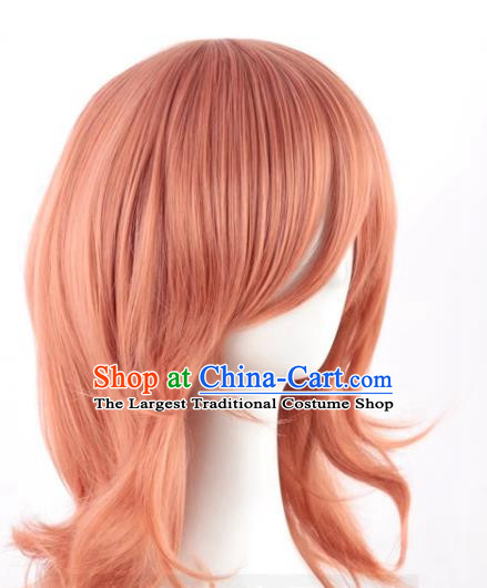 Chainsaw Man Chainsaw Man Angel Demon Dark Orange Inverted 50cm COS Whole Wig