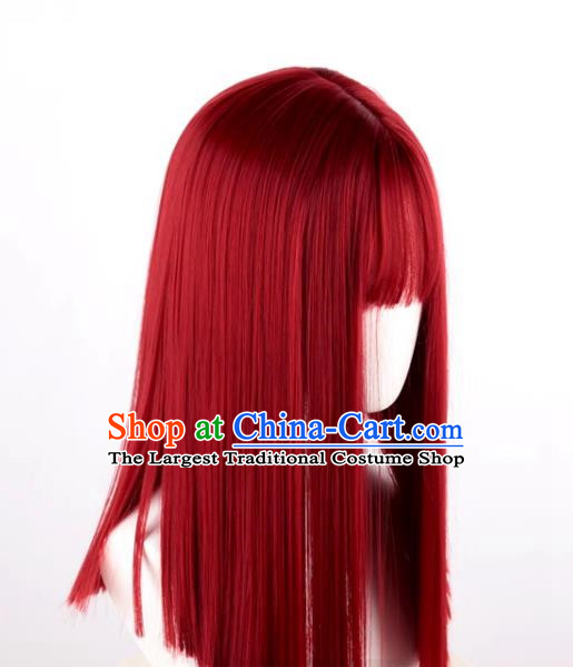 Women's Clavicle Hair Straight Hair Internet Celebrity Natural Lolita Lolita Daily Cute Realistic Cos Wig