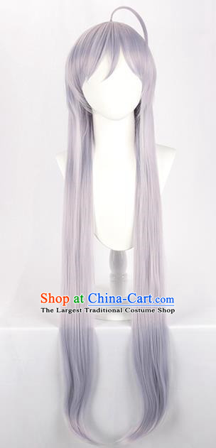 Zhan Ji Swan Song Yukiyin Chris Cos Wig Lavender 100CM Long Straight Hair